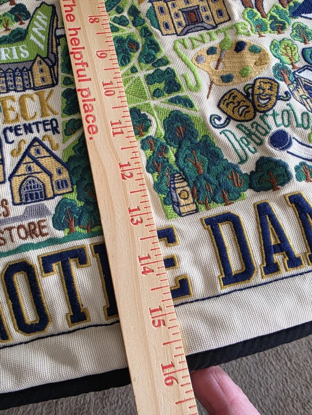 Catstudio NOTRE DAME embroidered Cotton Pillow Cover 16X19.5